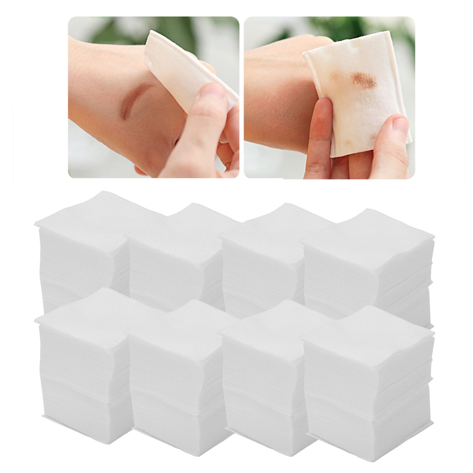 1600Pcs Disposable Makeup Removal Cotton Pads Thickened Wet Compress Cosmetic