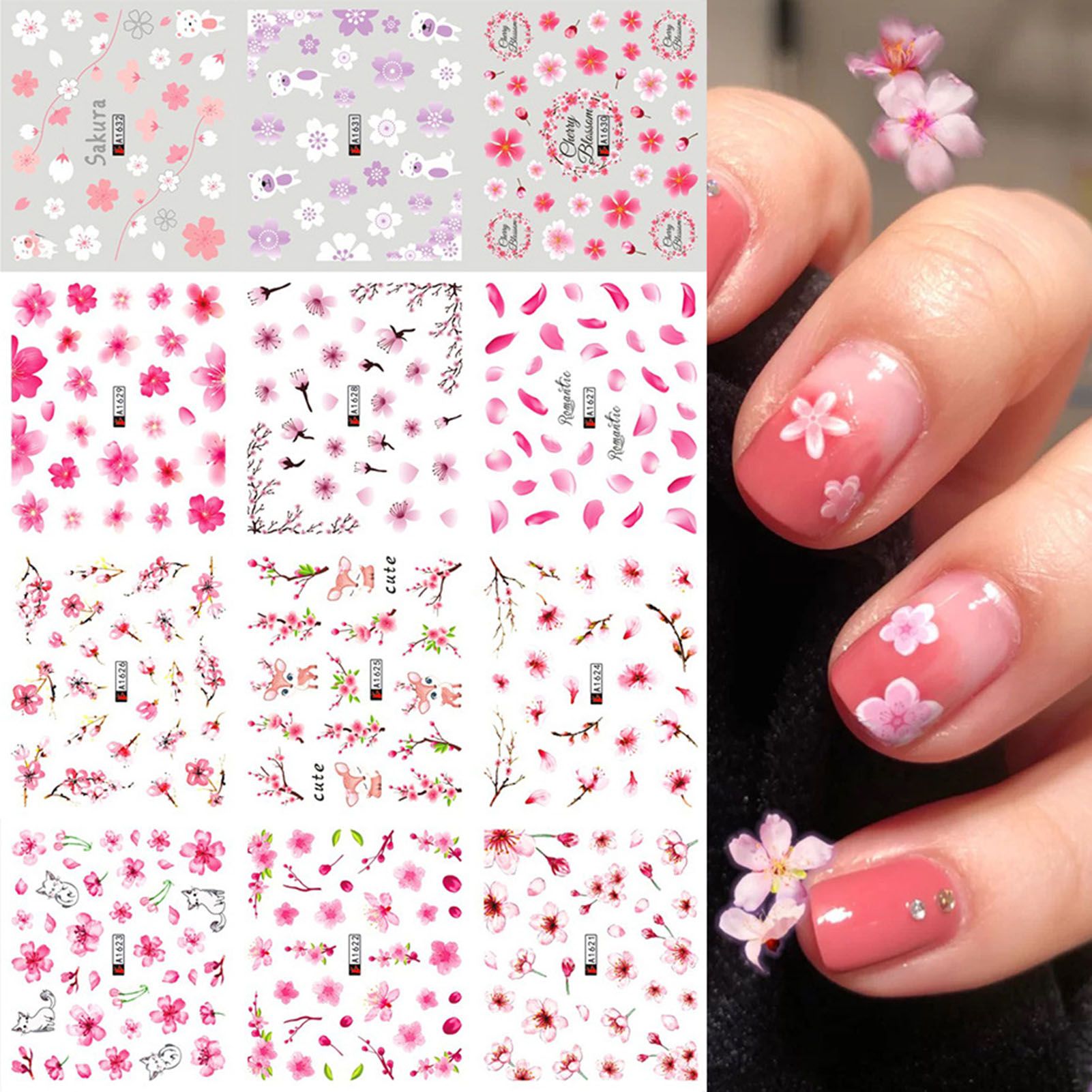 Nail Sticker Safe Fadeless Smell-less Women Nail Art for Daily Use