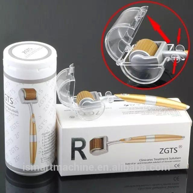 zgts 0.5 mm derma roller-golden and white