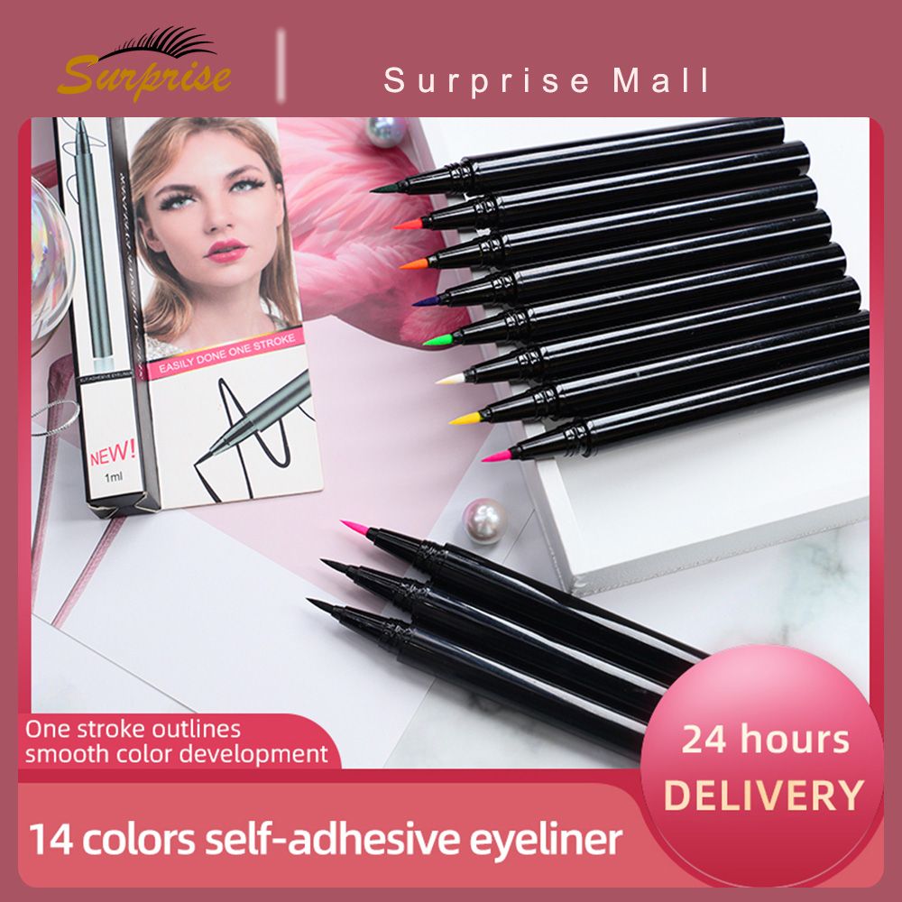 Eyelash Self-adhesive pen Long Lasting Waterproof Liquid glue Pen Makeup Tools-13 Colors for Choice-GJ