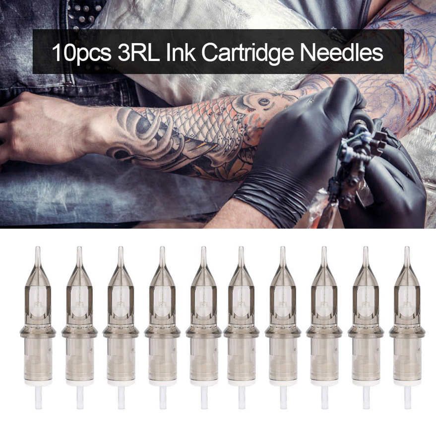 10Pcs 3RL Ink Cartridge Needles Semipermanent Makeup Tool
