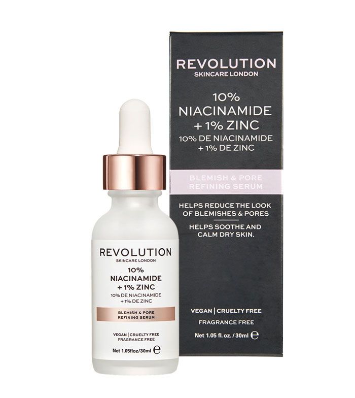 Revolution Skin Blemish and Pore Refining Serum 10% Niacinamide + 1% Zinc
