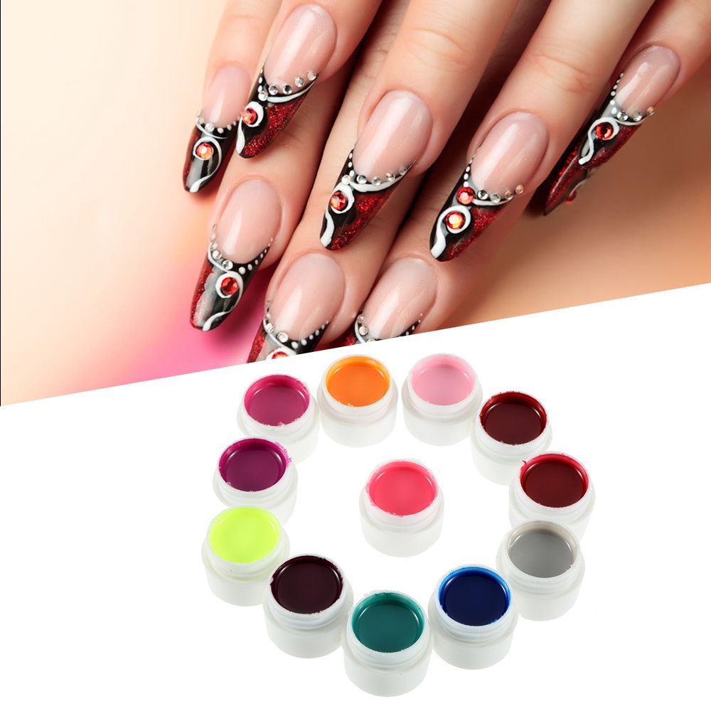 36 Pure Color Nail Beauty Soak Off Gel Polish Top Coat For DIY Decoration