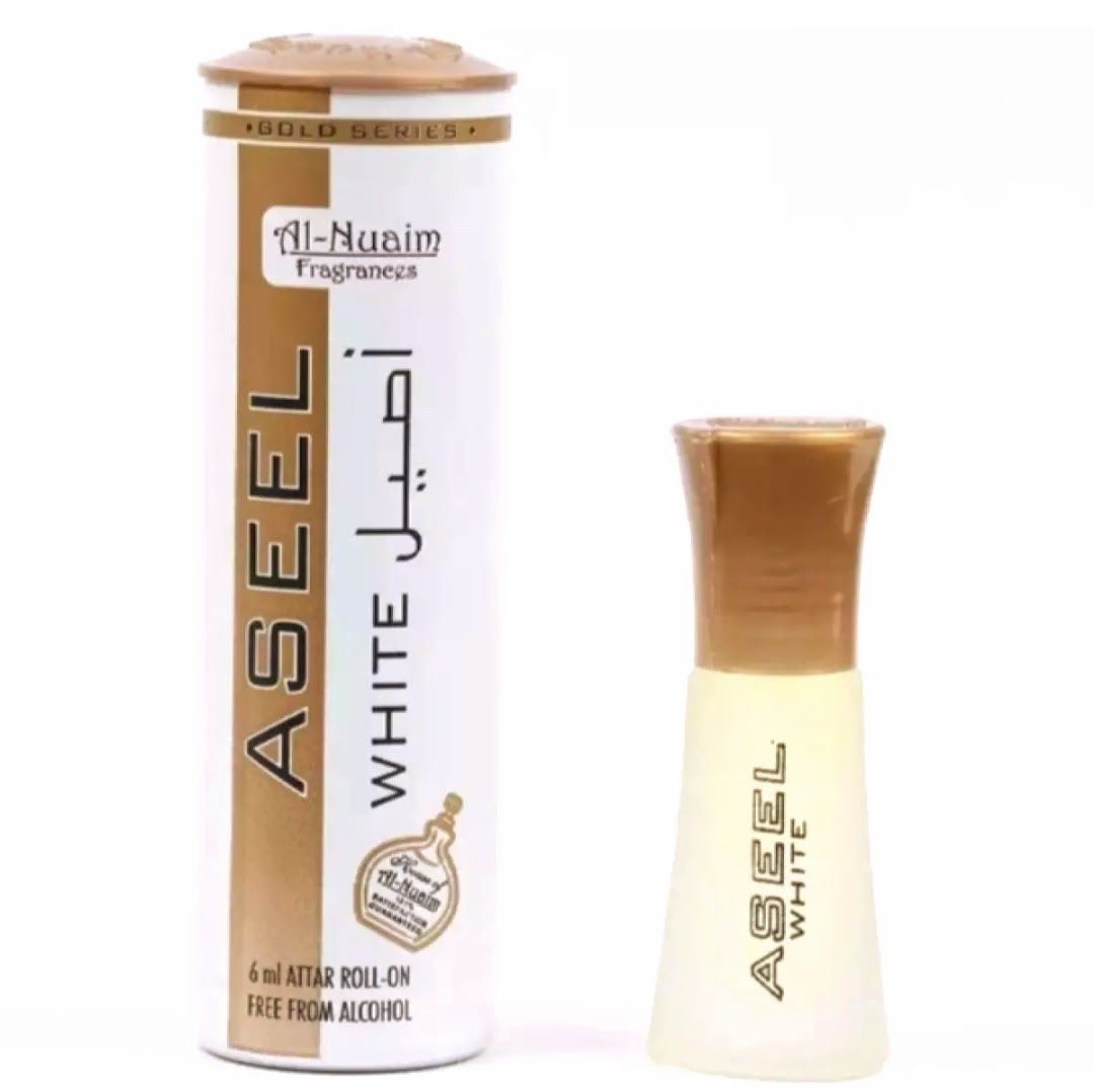 AL Nuaim Aseel White Attar For men long lasting parfume 6ML