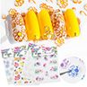 1 Sheet 5D Flower Nail Stickers Art Decals S-Adhesive Manicure Decorations