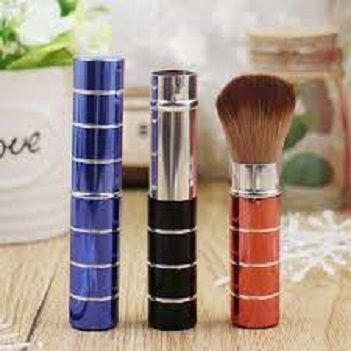 3 pc Retractable Dome Blush Brush Aluminum Eyeshadow Foundation Facial Brushes Makeup Cosmetic Tools