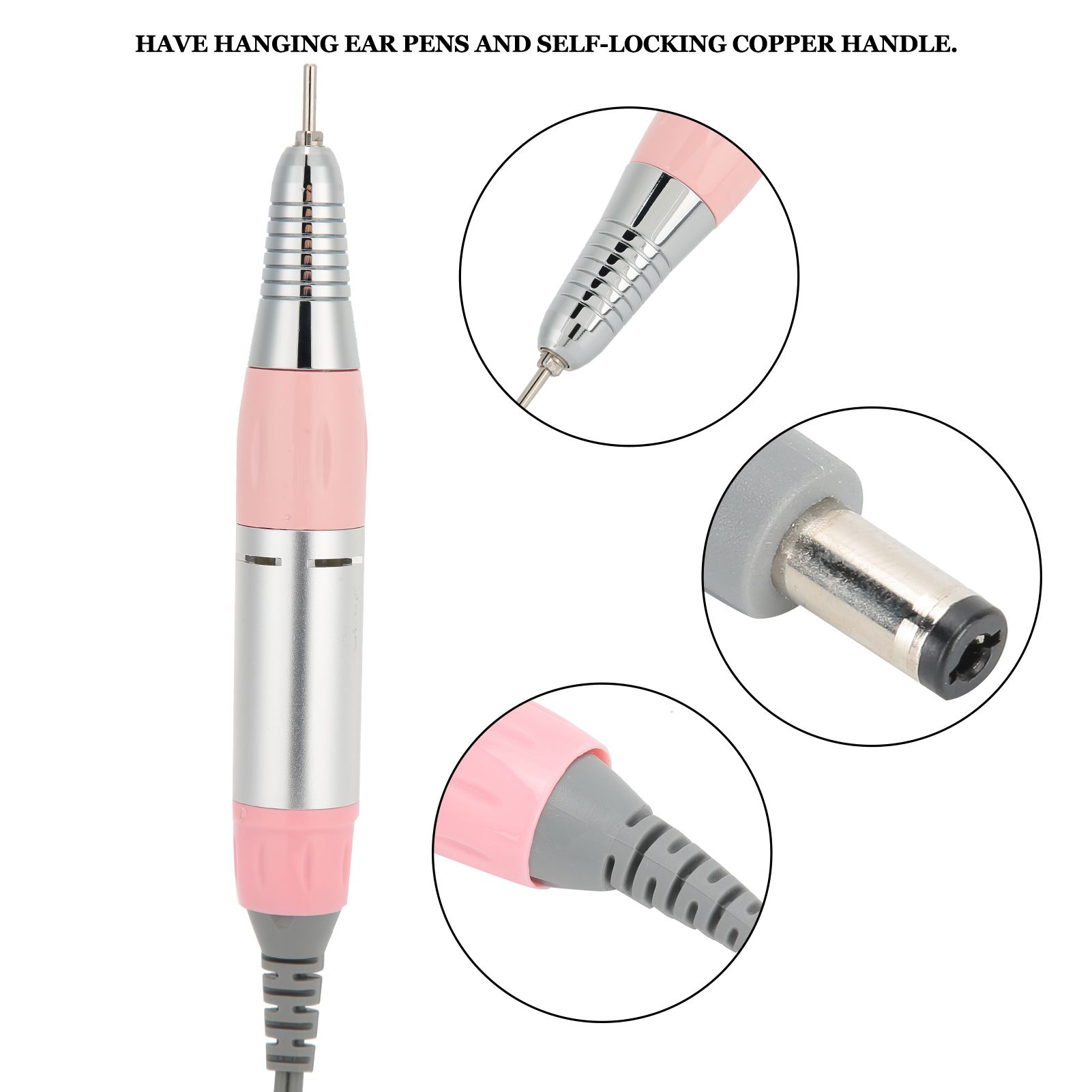 30000RPM Electric Nail Drill Pen Handle Handpiece Polisher Machine TH