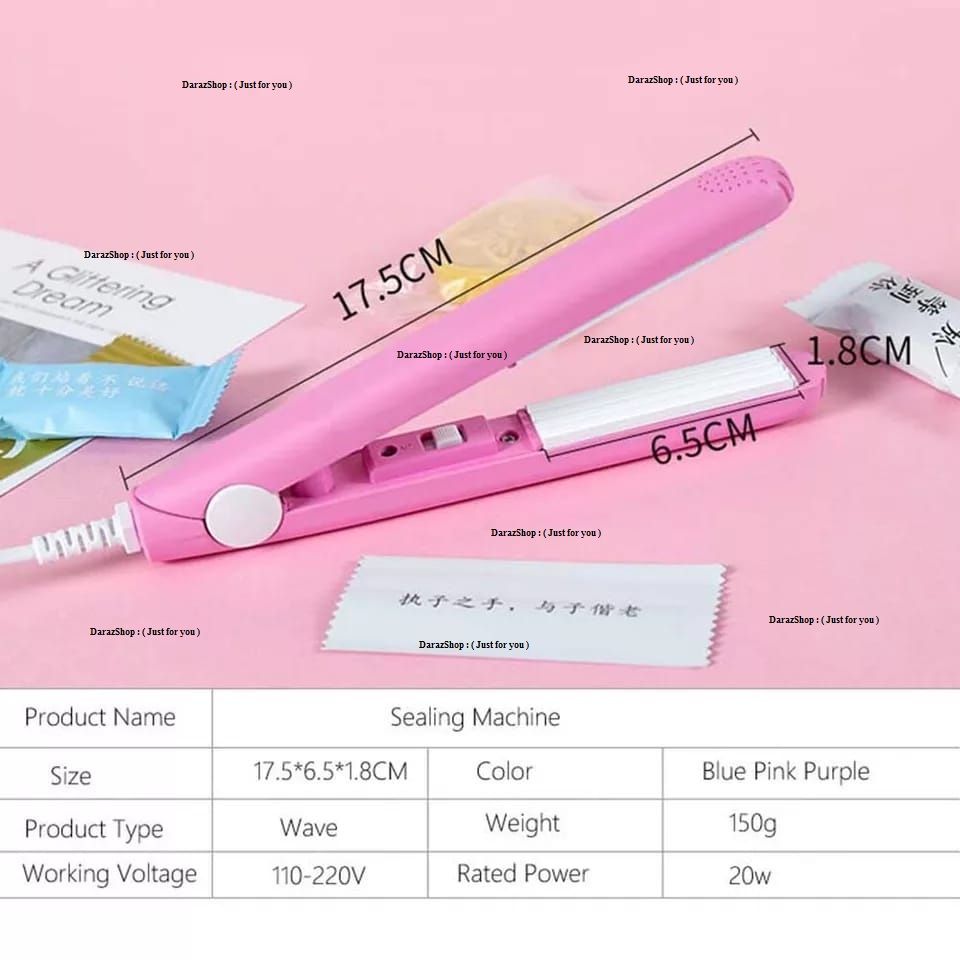 Portable Mini Electric Hair Straightener Flat Irons Curling Ceramic Salon Shop : ( just for you )