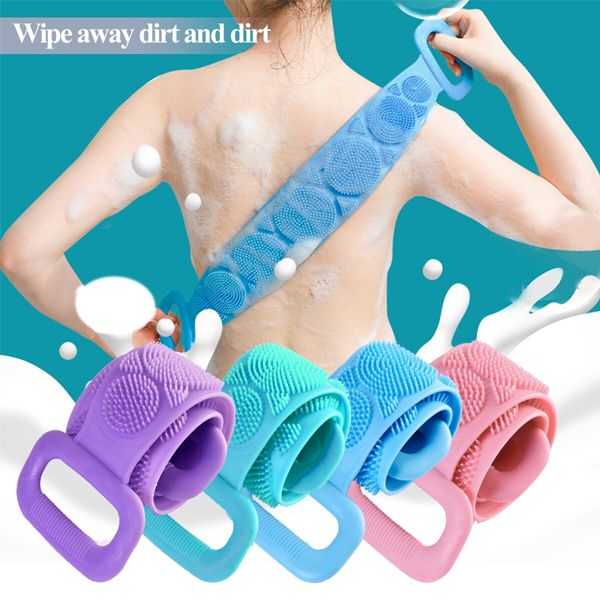 Silicone Bath Body Brush, Shower Massager/Exfoliating Back Scrubber for Shower/Back Scratchier/Body Skin Scrubber Deep Clean