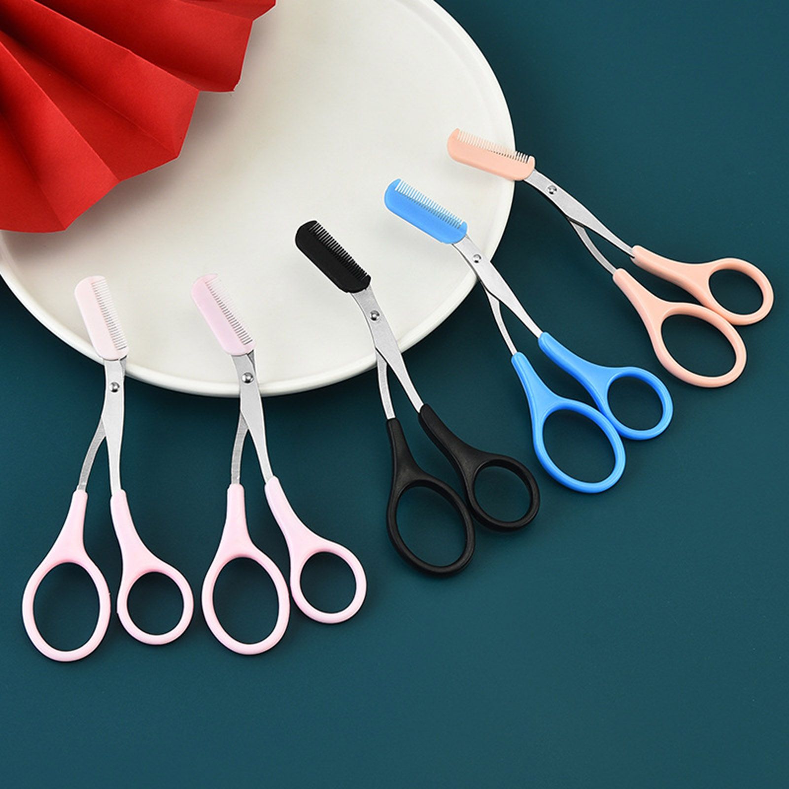 Eyebrow Razor Streamline Design Handheld Eyebrow Razor Dermaplaning Scissors