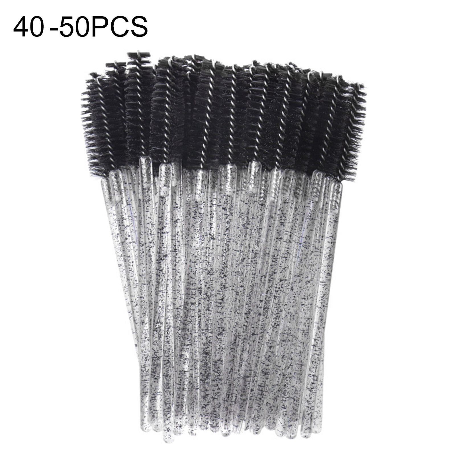 1 Bag Disposable Spiral Head Eyelash Makeup Brush Plastic Fiber Stiff Bristles Mascara Brushes for Female