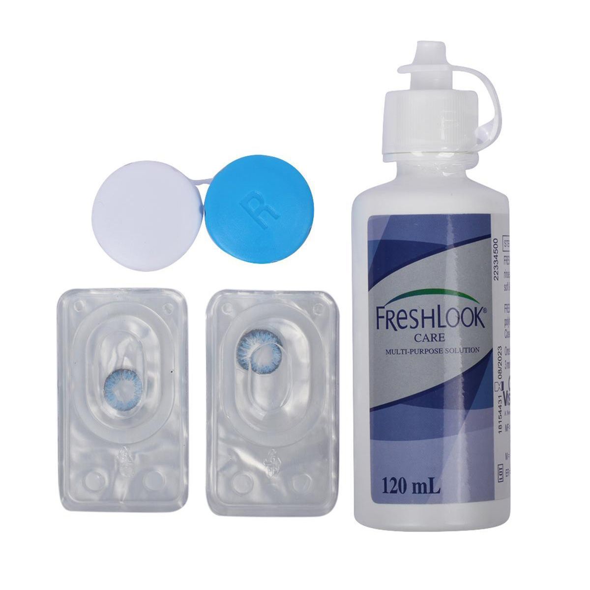 Bright Blue Freshlook Contact Lens Set