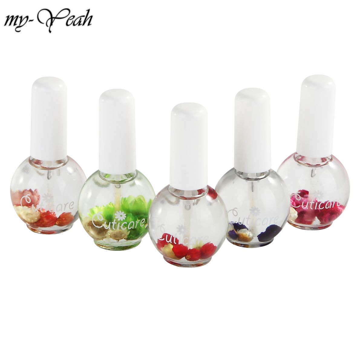 Monja 15ml Nail Art Treatment Nutritious Oil Random Flower Smell Finger Toe Cuticle Soften Dead Skin Remove Repair Care Tool