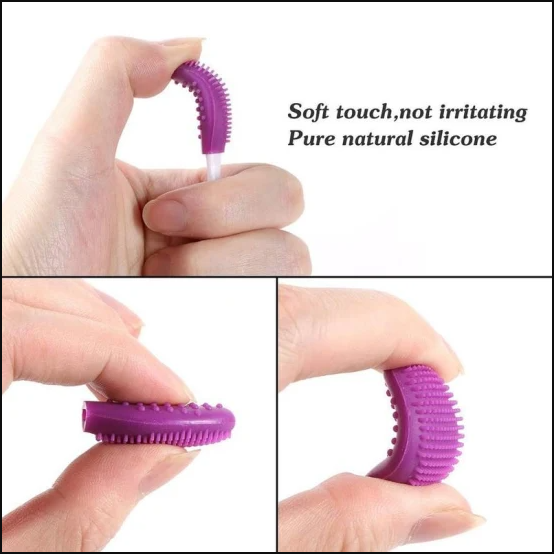 Double Side Soft Silicone Lip Scrub Tool & Nose Blackhead Remove Brush