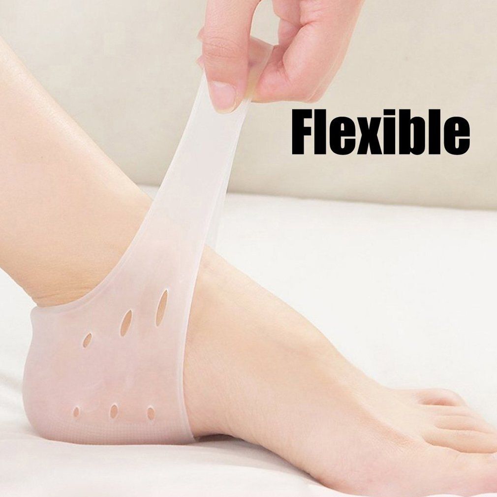 New 2Pcs Silicone Feet Care Socks Moisturizing Heel Thin Socks with Hole Cracked Foot Skin Care Protectors Foot Care Tool