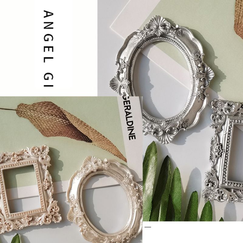 New Design Nail Art Display Retro Metal Irregular Photo Frame Nail Showing Tool