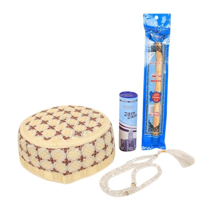 Set of Attar, Tupi, Tasbih and Miswak - Multi-color