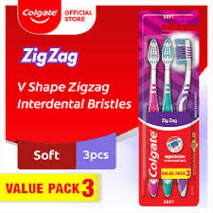 Colgate Zig Zag (Soft) Toothbrush 3 pec