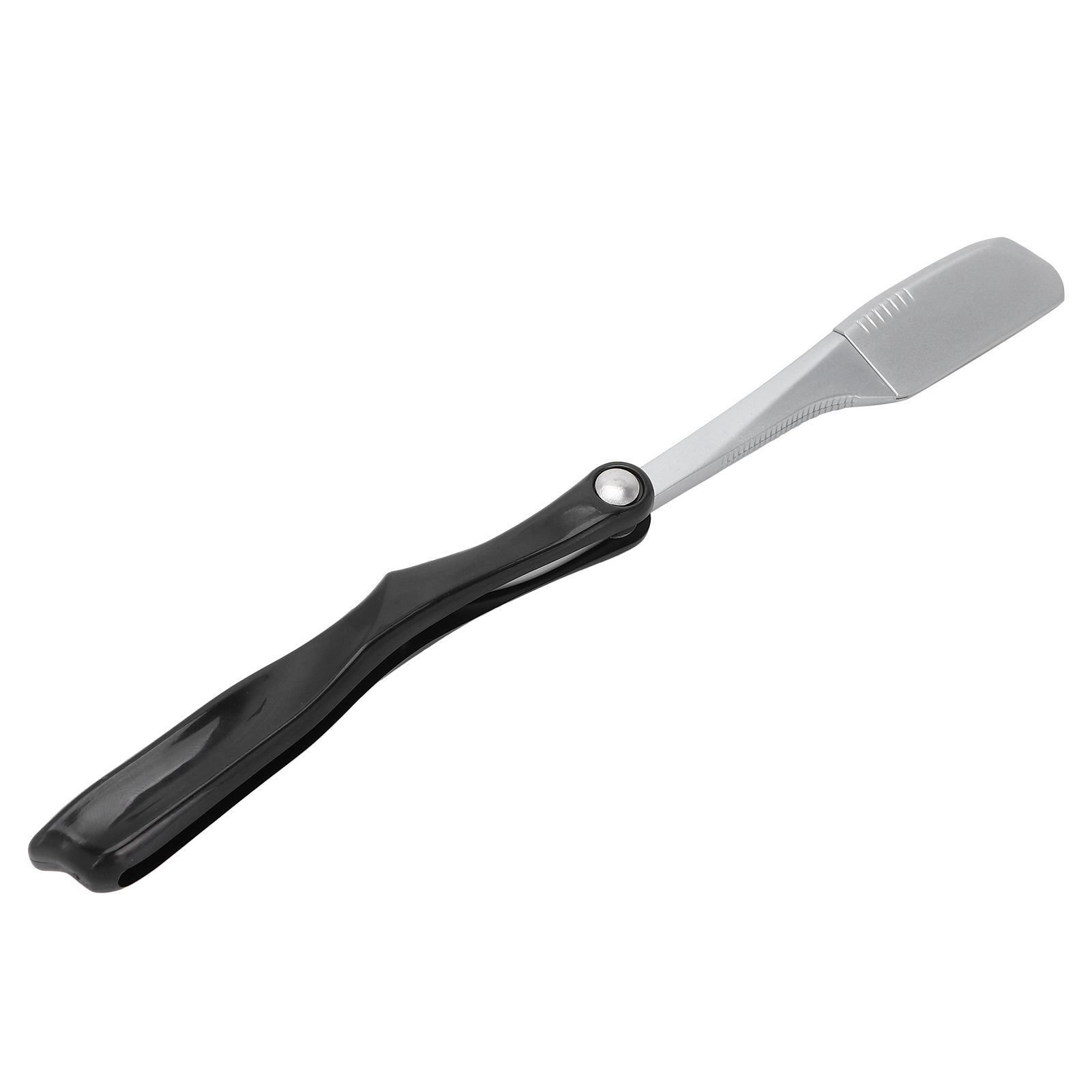 Folding Barber Straight Shaver Holder Vintage Stainless Steel Manual Men's Shaving Edge for Salon (No Cutters)