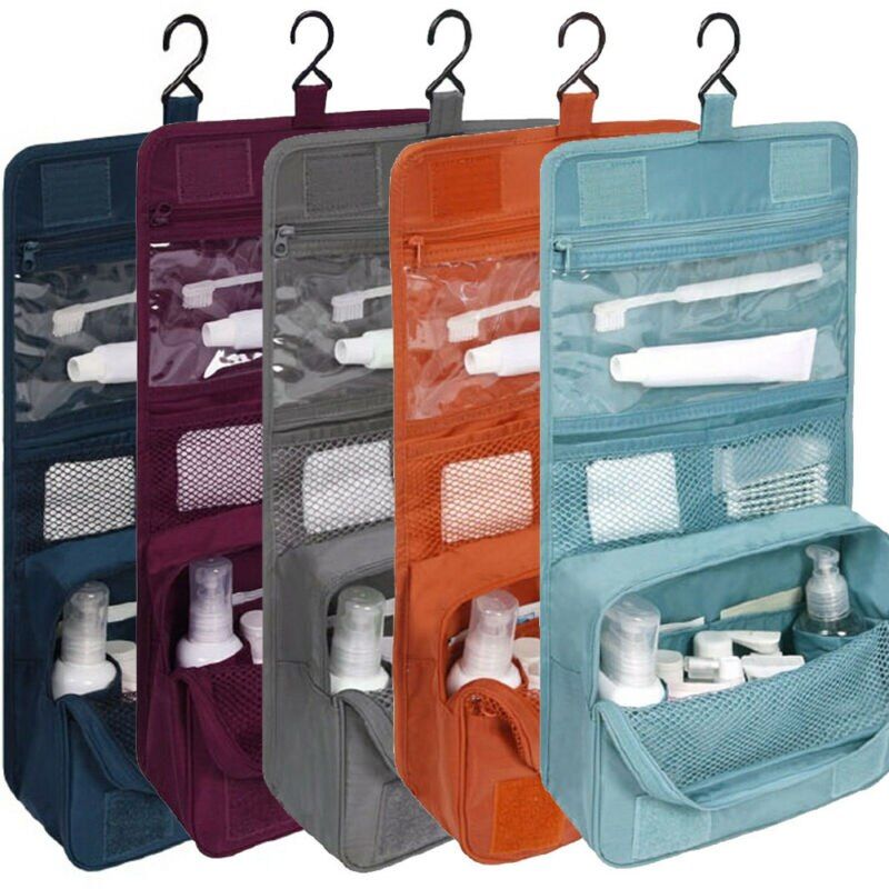 Fashion Brand  Oxford Cloth Travel Coetic Makeup Toiletry Case Wash Organizer Storage Pouch Hanging Bag