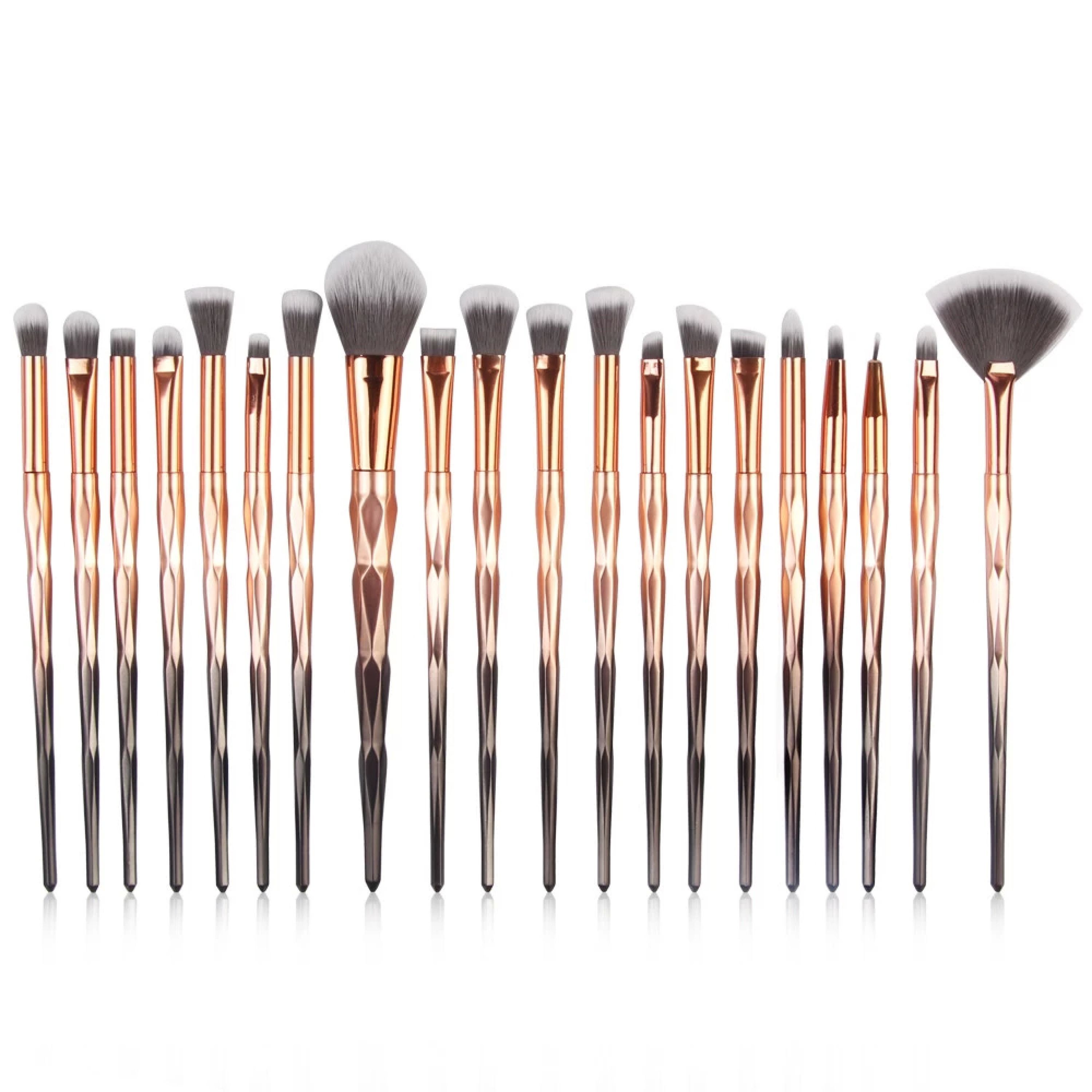 MAANGE High Quality 20Pcs/Set Powder Foundation Eyebrow Highlighter Makeup Brushes Set