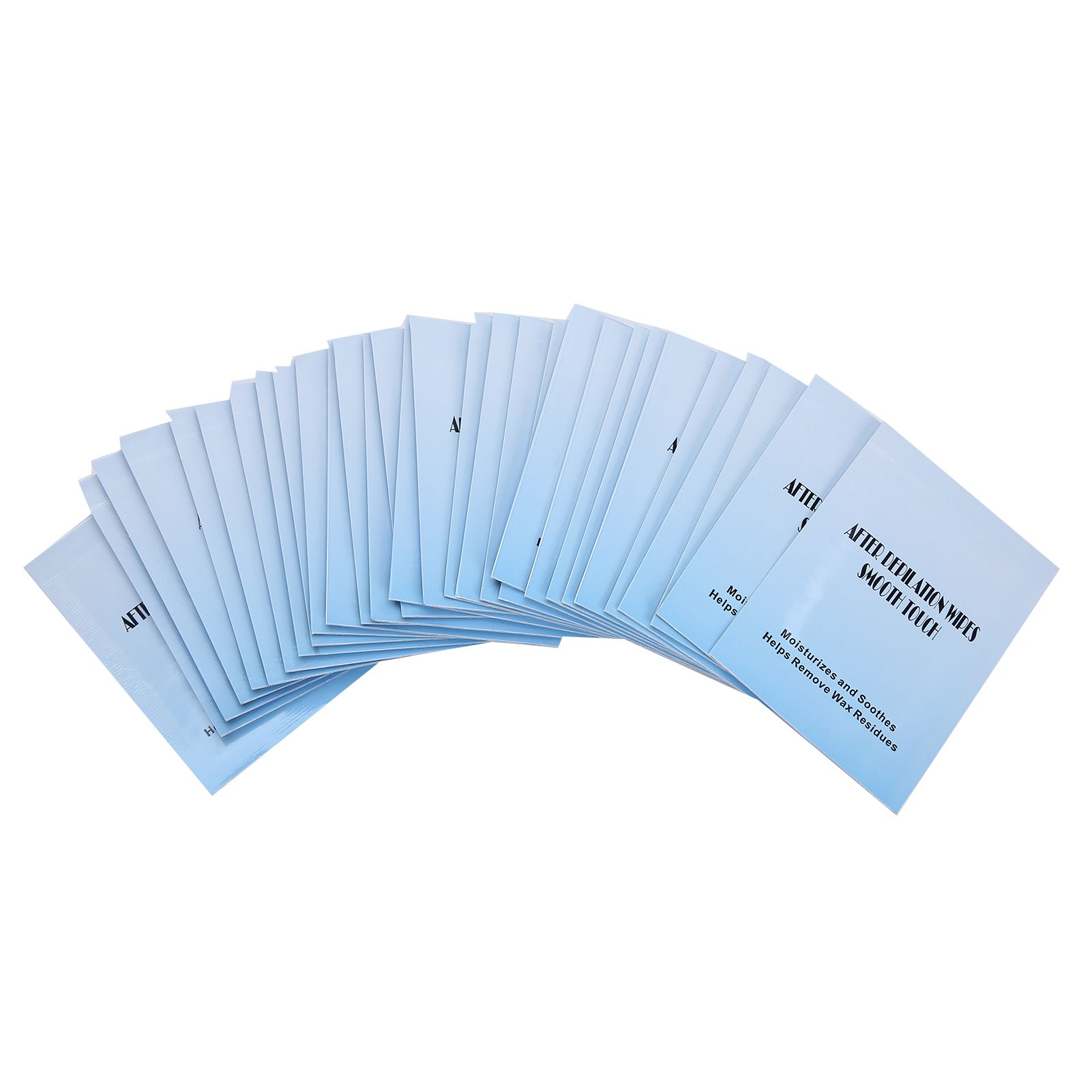 Mei Li 30pcs Wax Removal Wipe Individually Wrapped Wet Tissue Moisten Oil Cleaning Towelette