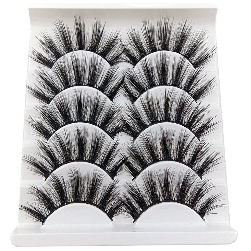 5 Pairs Handmade False Eyelashes Natural Long Thick Lashes Extension Eye Makeup