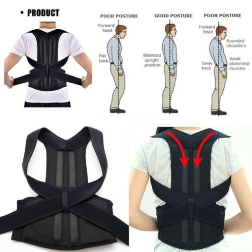 Fully Adjustable Magnetic Orthopedic Posture Corrector for Men Corset Upper Lower Relief Back Brace Belt Lumbar Support