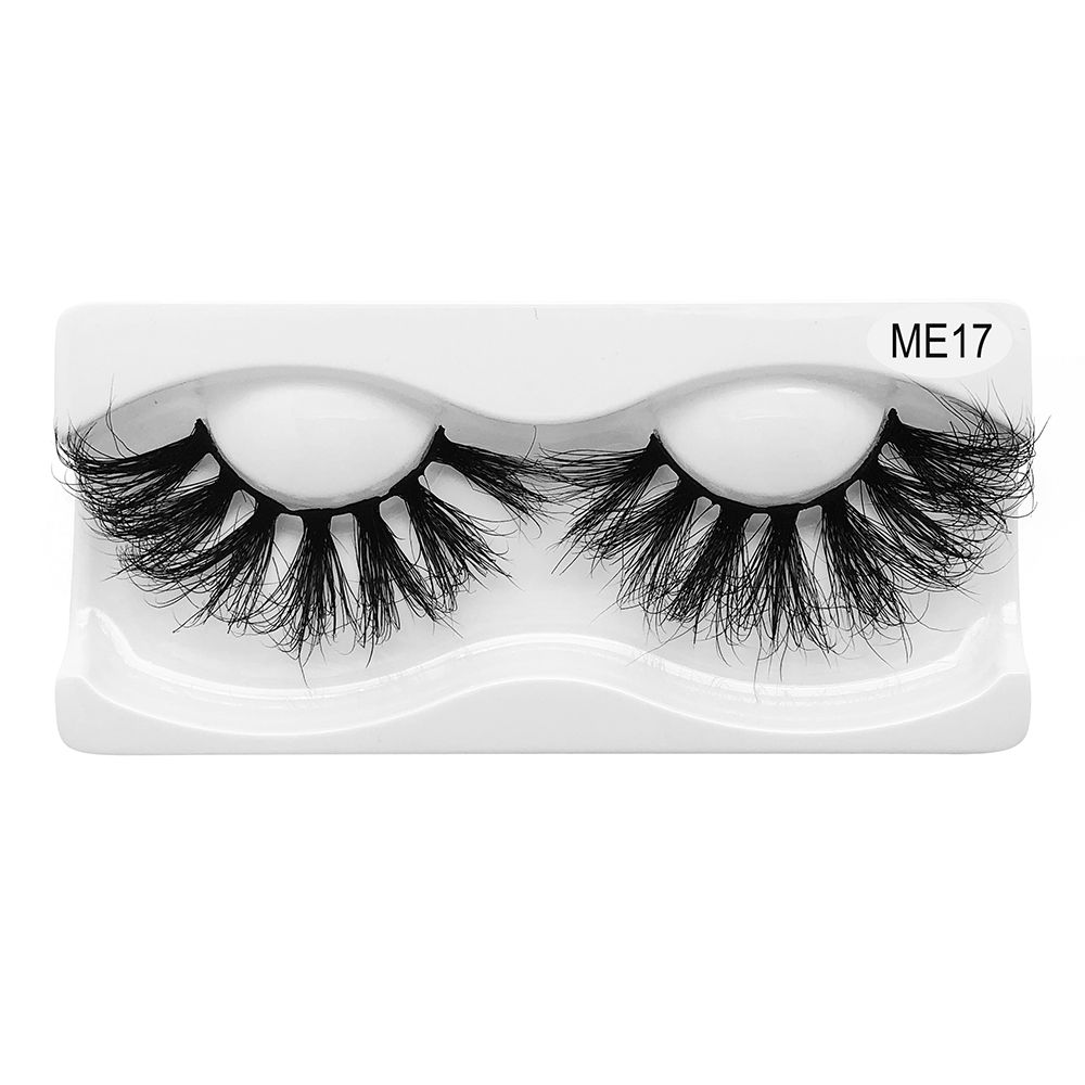 Eyelash 25mm Mink Hair False Eyelashes 1 Pair_3D Stereo European and American Eyelashes Thick Eye lashes 1 Pair-DM