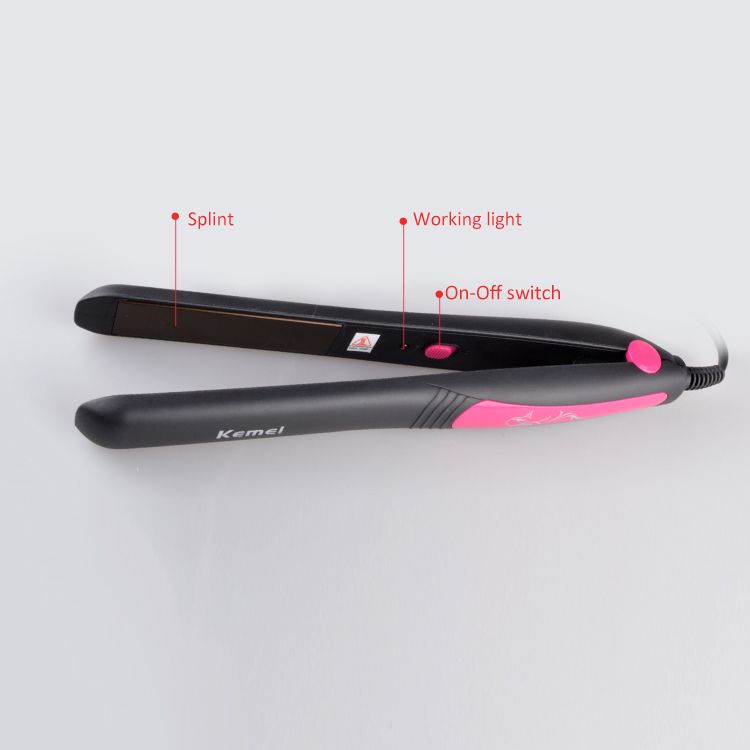 Kemei Km-328 Beauty Star Fast Hair Straightener Rechargeable And Cordless Private Label Made In China
