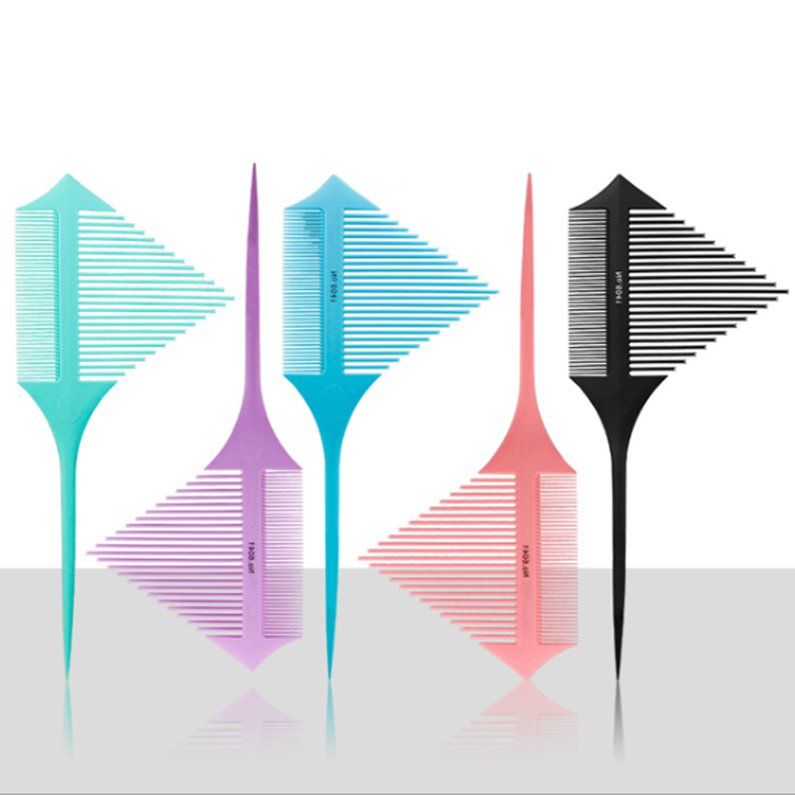 Hair Dyeing Comb Portable Double-sided Pointed Tail Triangle Pick Comb