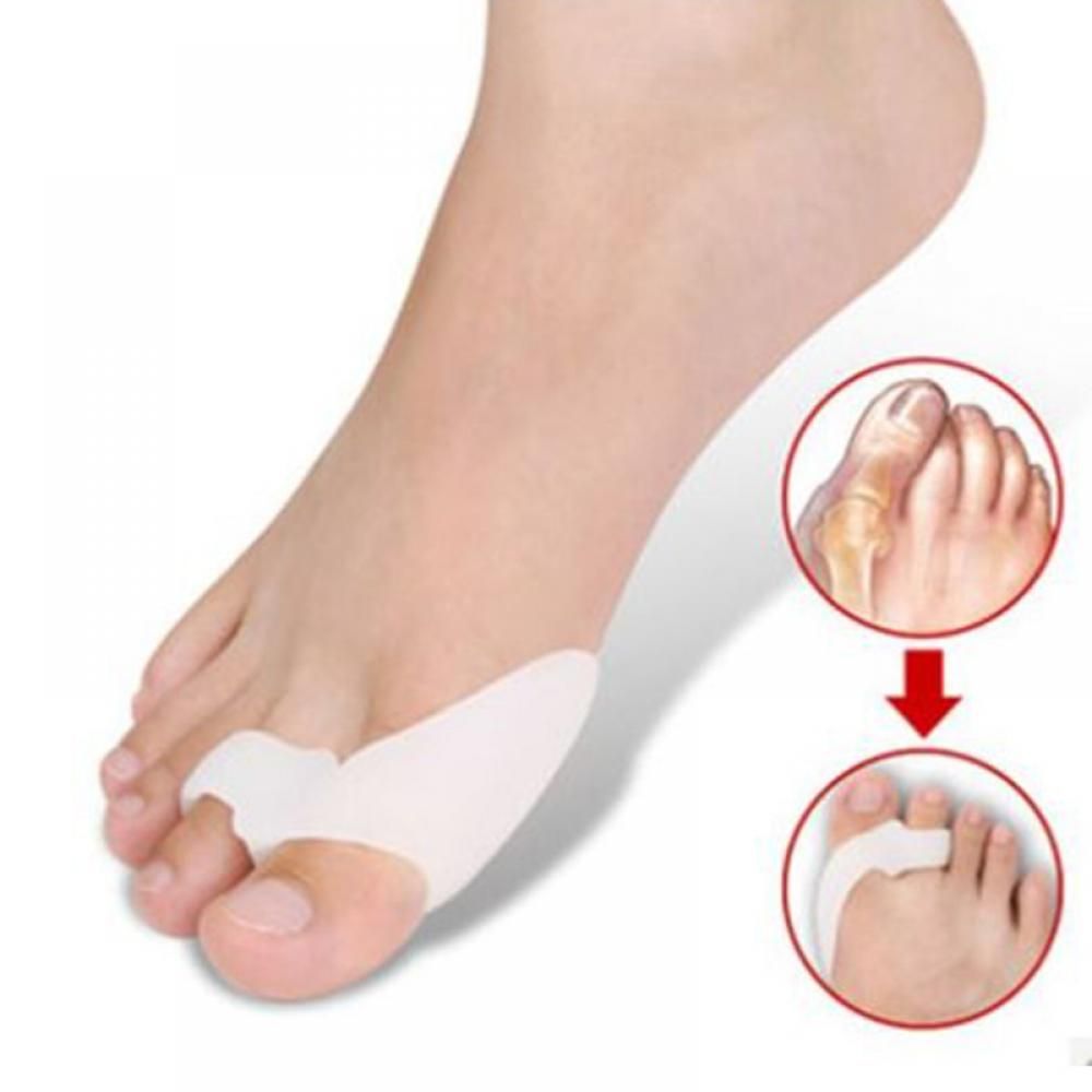 2pcs Silicone Thumb Corrector Bunion Little Toe Protector Separator HalValgus Finger Straightener Foot Care Relief Pads