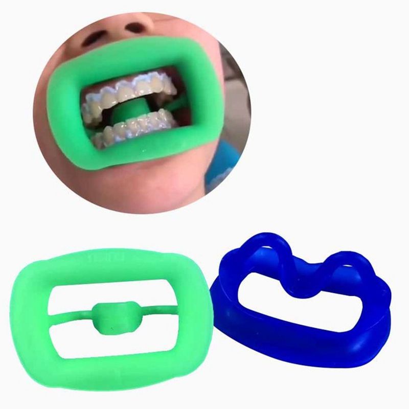 New product Green New 1Pc Dental Retractor Soft Silicon Intraoral Lip Cheek Retractor Mouth Opener Cheek Expand Dental Orthodontic