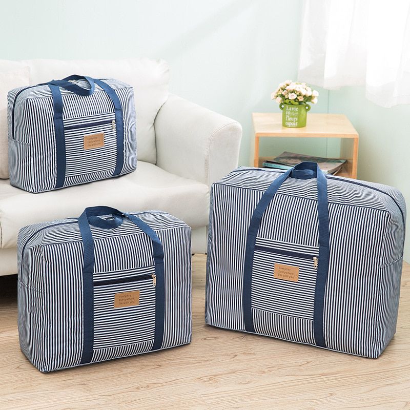 Storage Bag Thicken Oxford Cloth Quilt Bag Luggage Organizer Clothes Organizer Large-Capacity Moving Bag Travel Zip Package