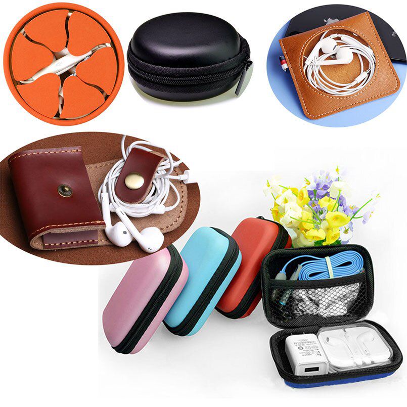Sundries Travel Storage Bag Charging Case For Earphone Package Zipper Bag Portable Travel Cable Organizer Electronics Bags