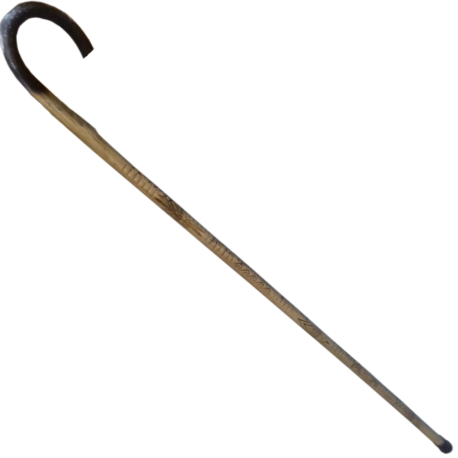 Cane / Rattan made Walking stick with stylish Design for Elder citizen -Women Stick - ডিজাইন করা চিকন বেতের লাঠি
