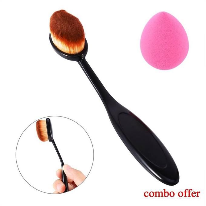 Foundation Cream Makeup Brush - Black