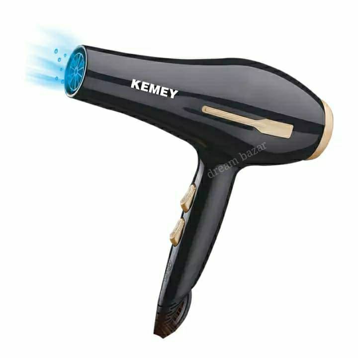 Kemey-KM-2378 Powerful-Professional-Heavy-Duty-Hair-Dryer-for-Unisex - Black