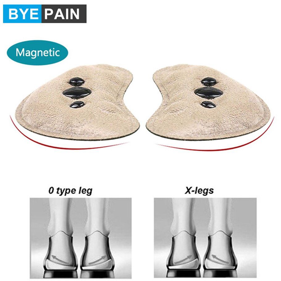 1Pair Magnetic Arch Support Pad for High Heels Flat Feet Orthotics Orthopedic Insoles Corrective O/X Type Leg for Kids Adults
