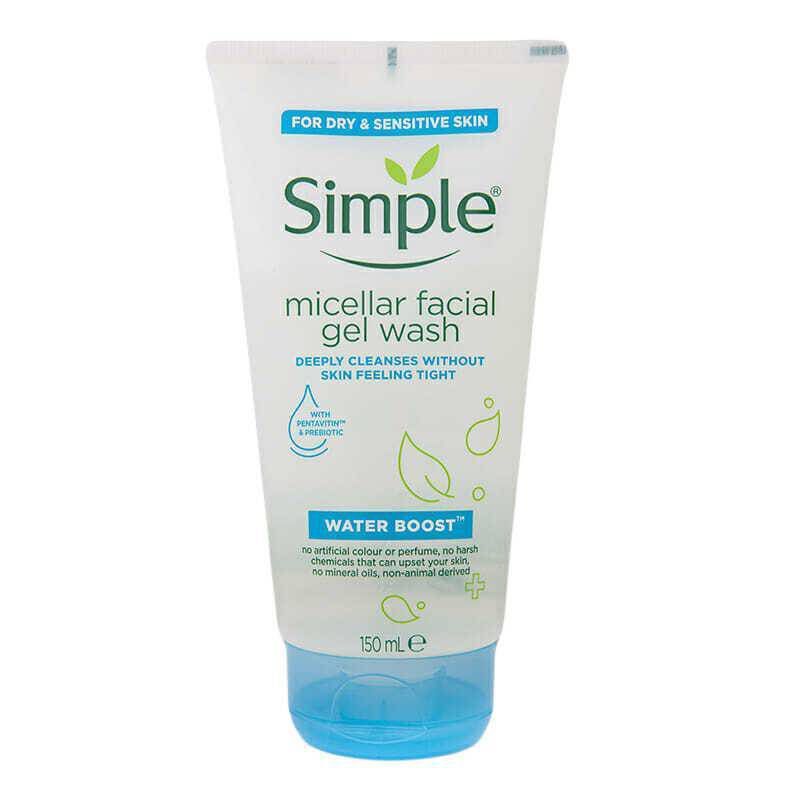 SIMPLE Water Boost Micellar Facial Gel Wash