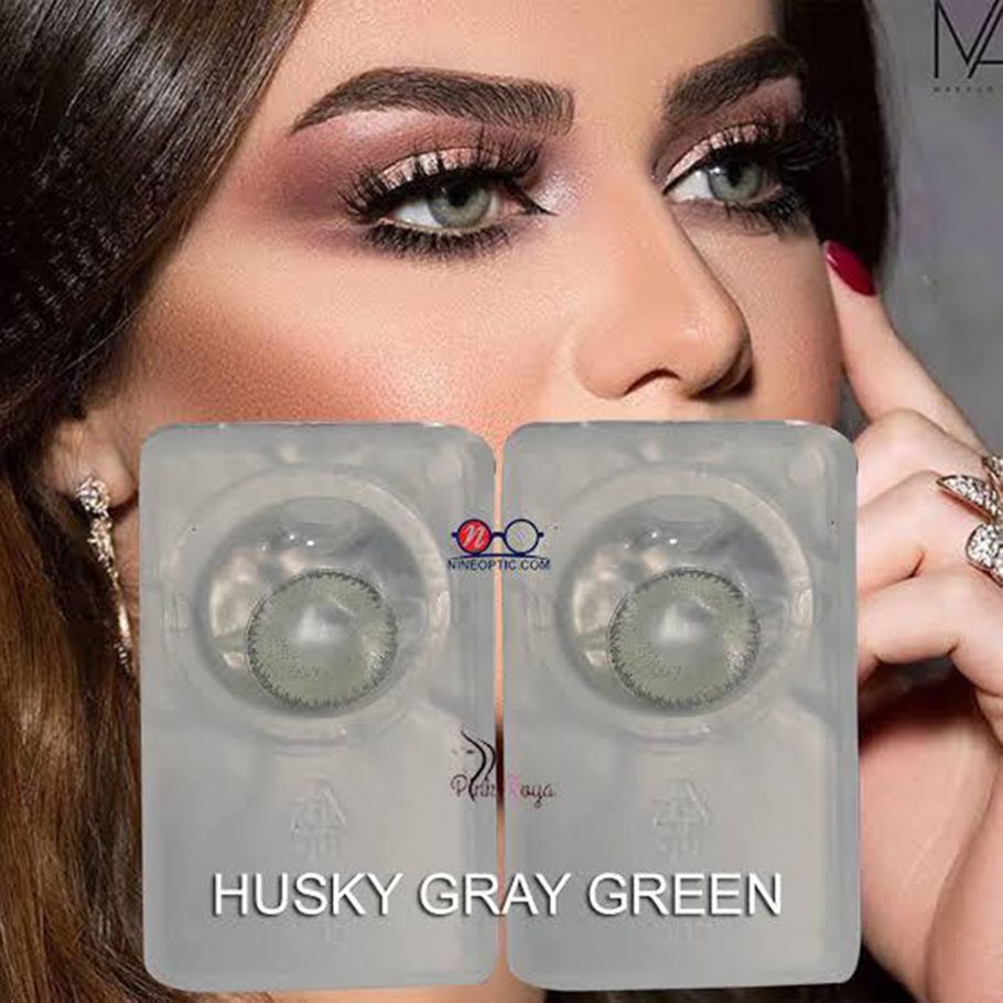 Bella Contact Lens - Glow Husky Gray Green