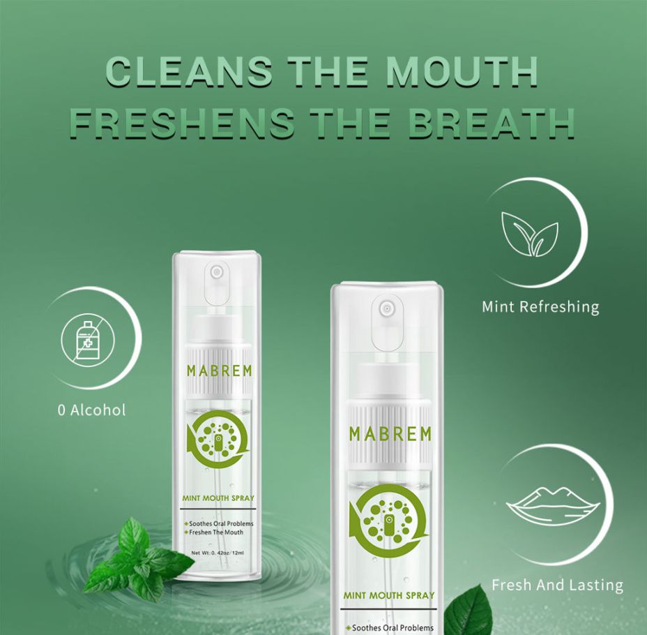 12ml Oral Spray Mouth Spray Portable Breath Freshener Breath Treatment Of Bad Breath