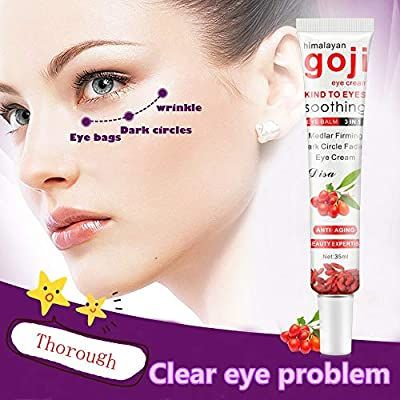 Natural Goji Berry Anti-Age Moisturizing Eye Cream Dark Circle Wrinkle Removing Eye Cream Eyes Care Tool