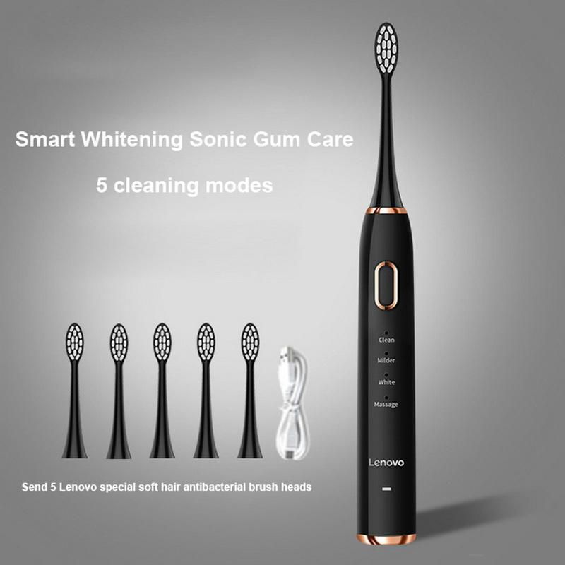 Lenovo B002DC Electric Toothbrush Rechargeable Household Couple Set Sonic Ultra-Automatic Soft Hair Student Applicable