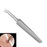 Stainless Steel Curved Fial Blkhead ne Pimple Comedone Clip Remover Tool