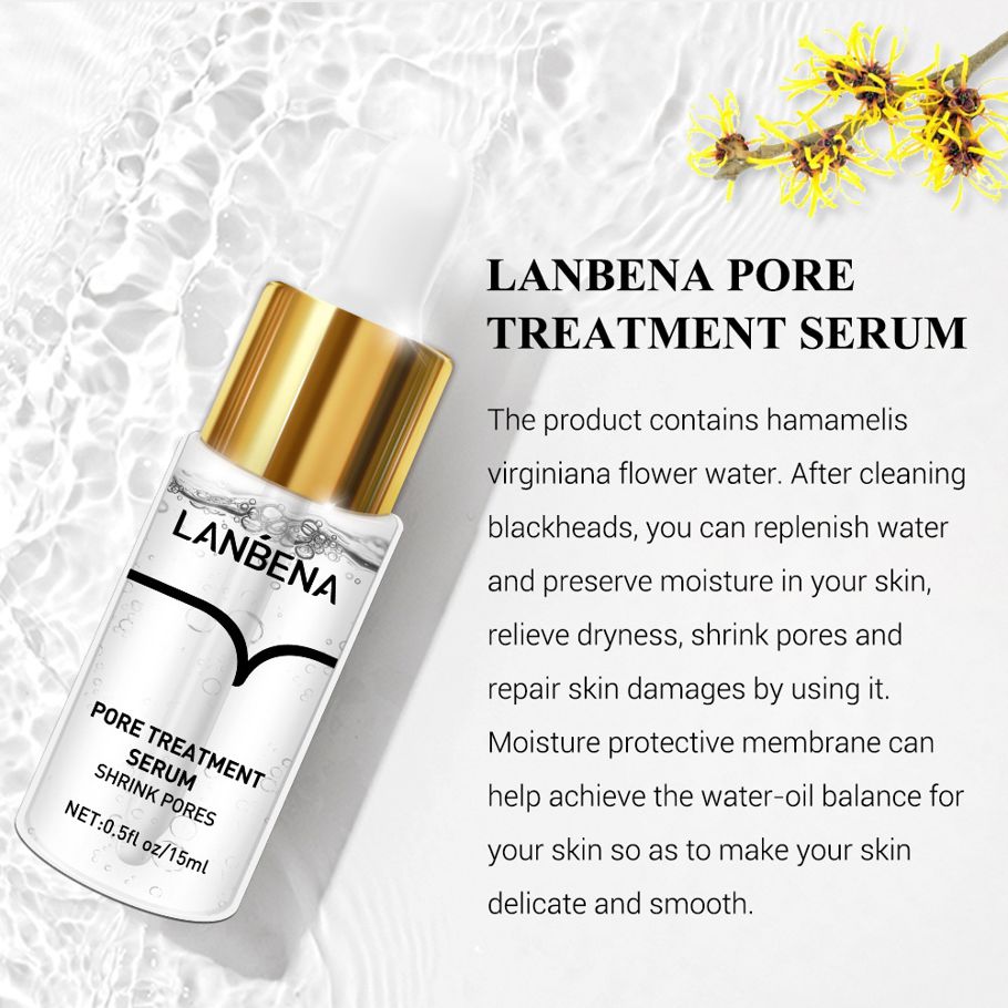 LANBENA Pore Treatment Serum Essence Moisturizin Repairing Smooth Skin Care- 15ml Serum