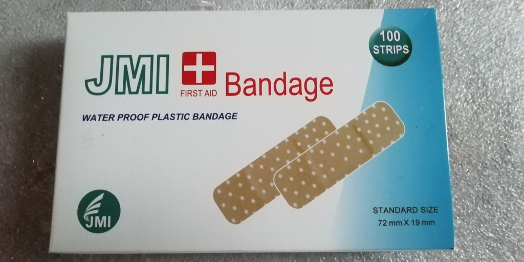Water proof plastic bandage One Time Bandage JMI ( First Aid Strip Tape ) ওয়ানটাইম ব্যান্ডেজ টেপ 100 Pcs/Box
