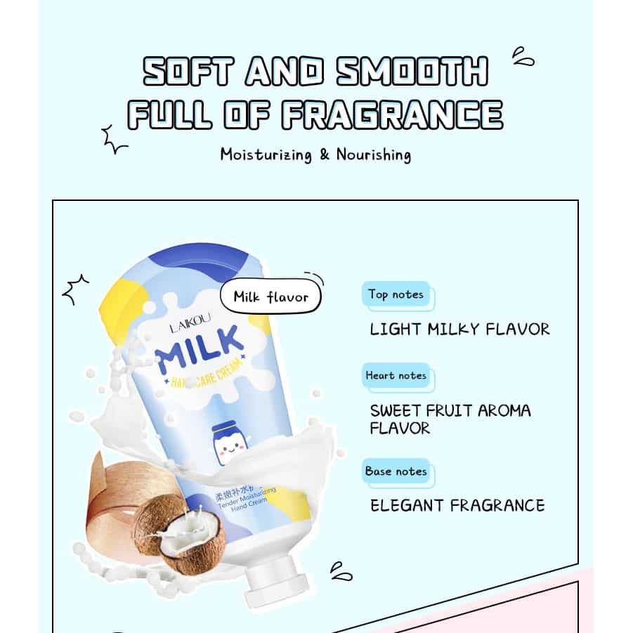 Laikou Fragrance Milk Hand Care Cream 50g