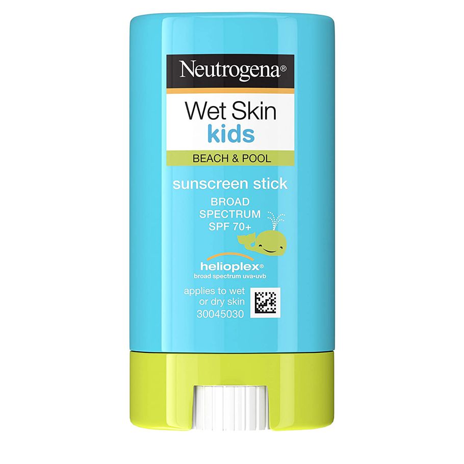 Neutrogena Wet Skin Kids Water Resistant Sunscreen Stick Kids Sunscreen for Face and Body, Broad Spectrum SPF 70 UVA/UVB Sun Protection
