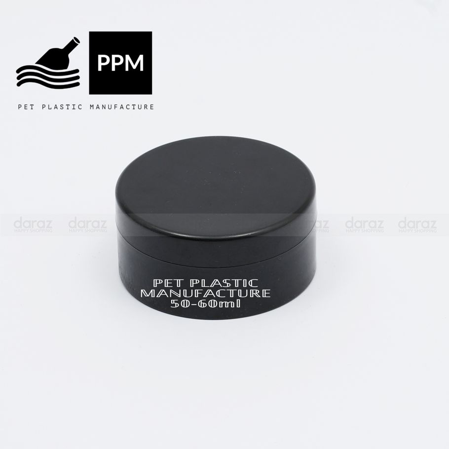 Empty Cream jars for Cosmetics beauty product 20pcs combo 50-60ml hard plastic black